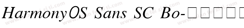 Harmony0S Sans SC Bo字体转换